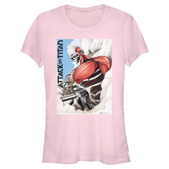 Juniors Attack on Titan Colossus Titan Smoke T Shirt