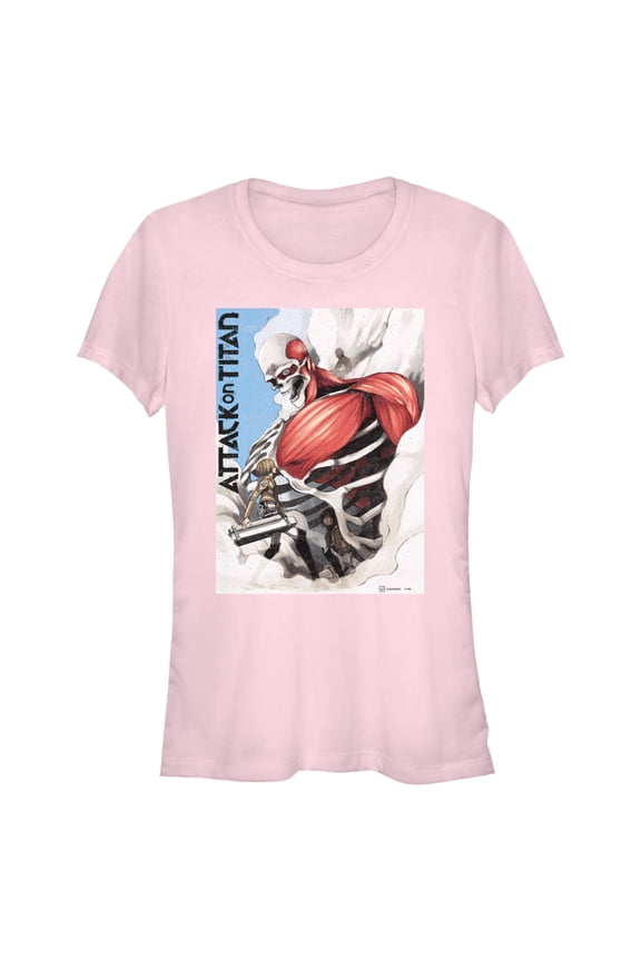 Juniors Attack on Titan Colossus Titan Smoke T Shirt