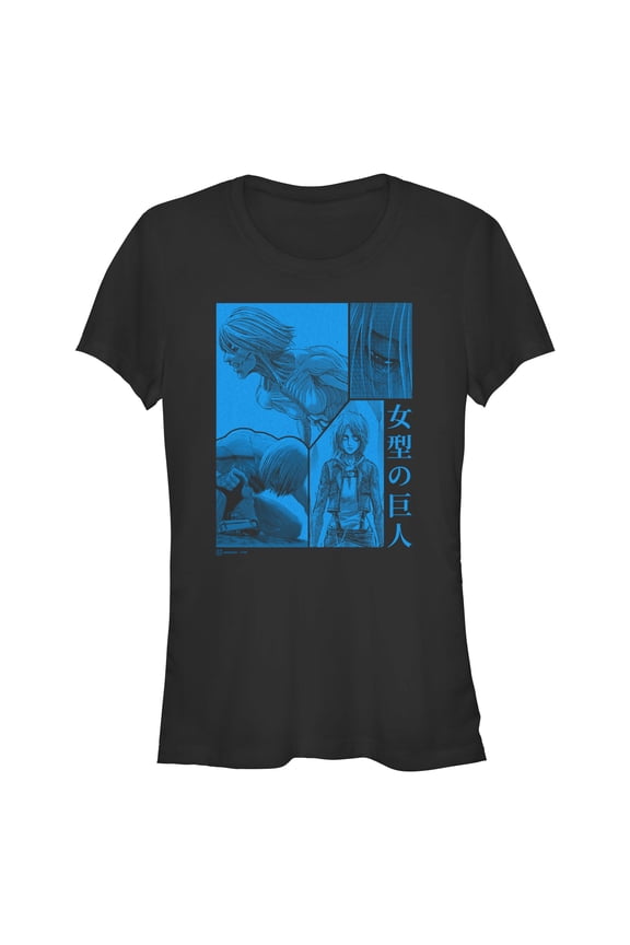Juniors Attack on Titan Titan Annie Collage T Shirt