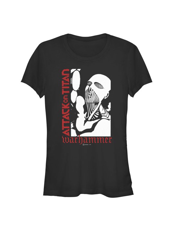 Juniors Attack on Titan War Hammer Outline T Shirt