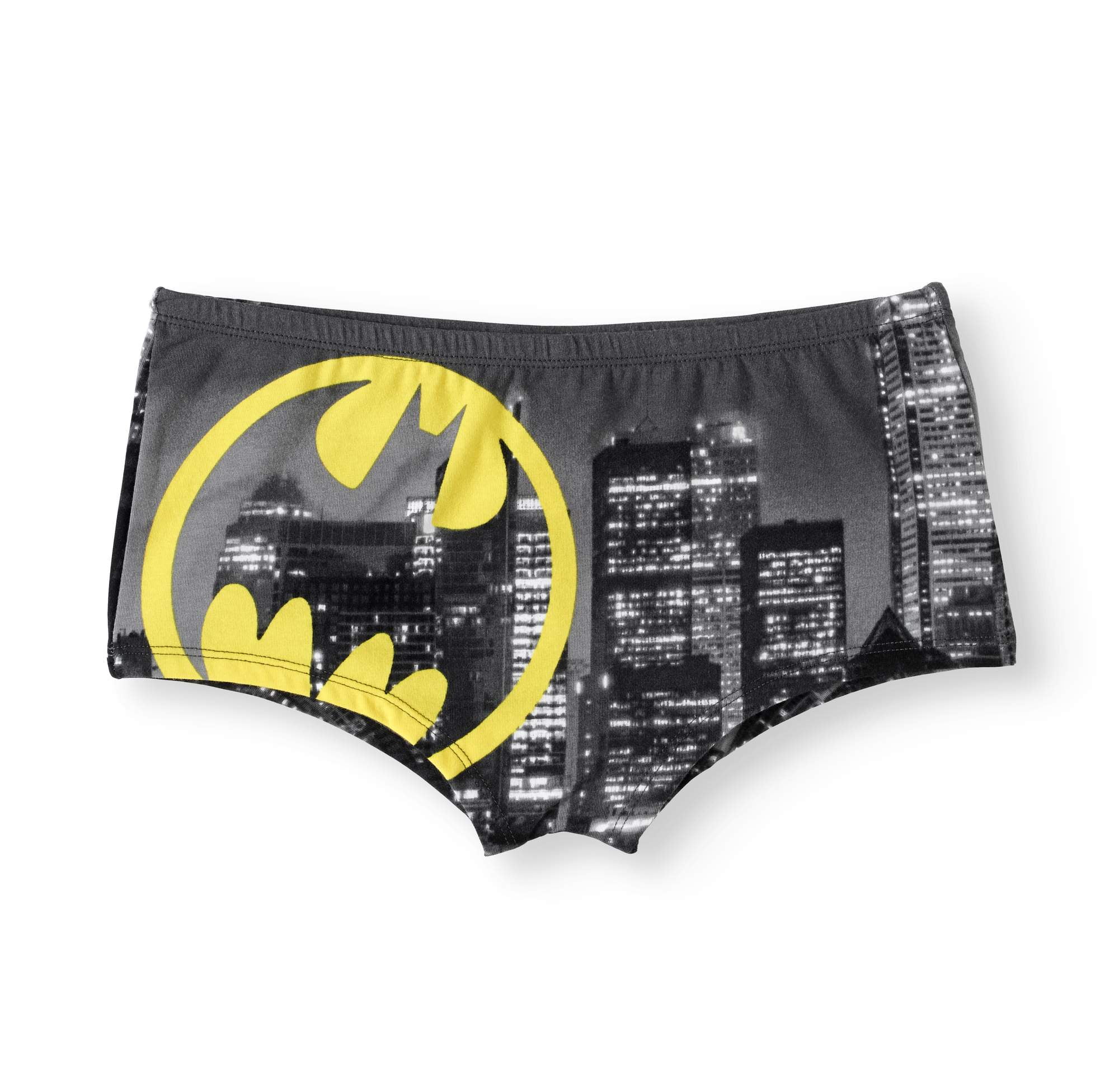 Batman Underwear, Womens 3 Pack Glow In The Dark Hipster Briefs Black