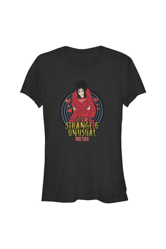 Juniors Beetlejuice Let's Be Strange And Unusual Together T Shirt
