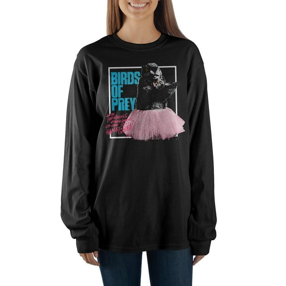 Juniors' Birds of Prey Bernie the Beaver Long Sleeve T-Shirt-Small