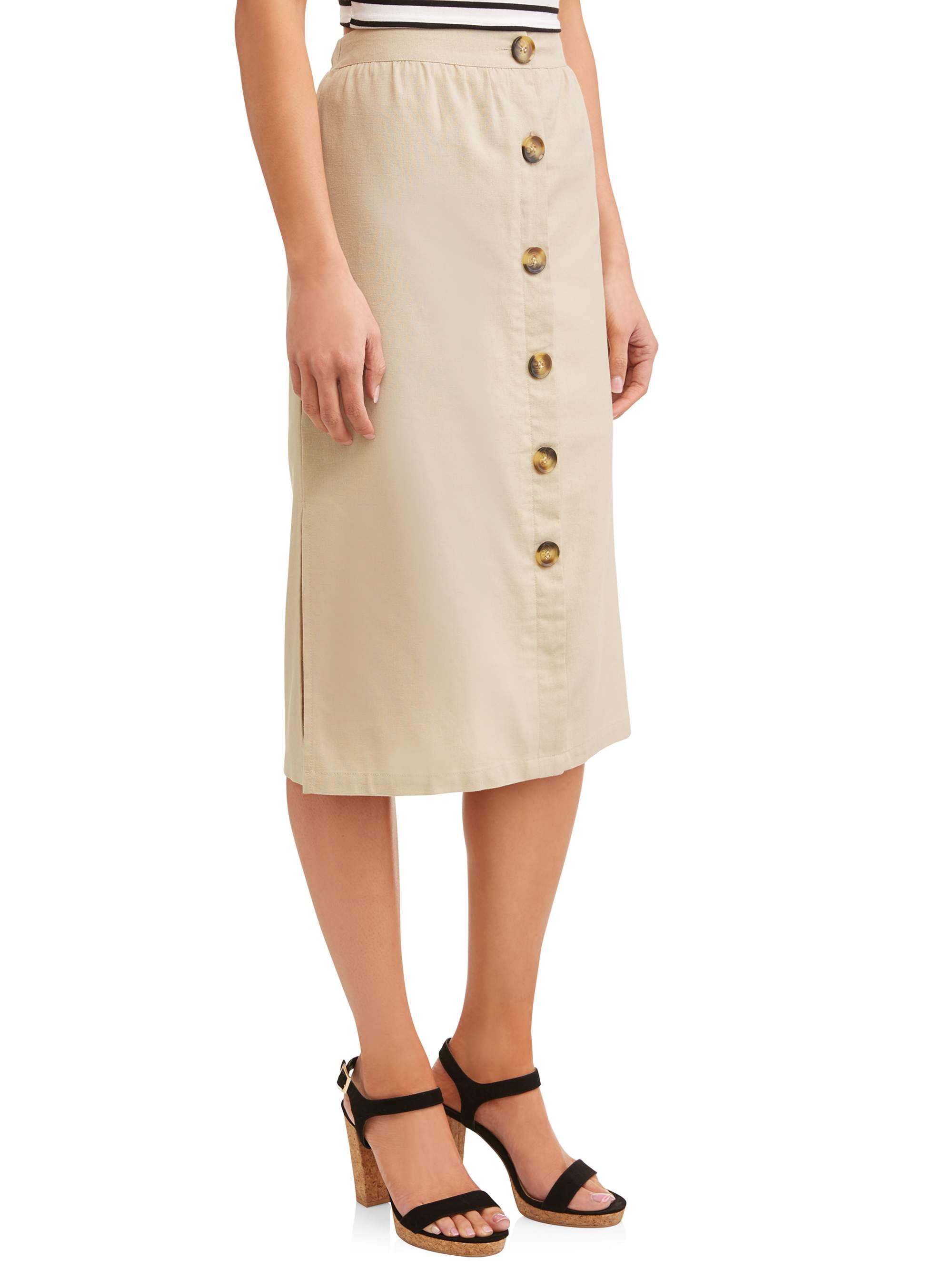 Juniors button front skirt sale