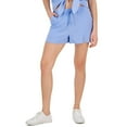 thumbnail image 1 of Juniors' Cotton Gauze Pull-On Shorts Aster Blue S, 1 of 1