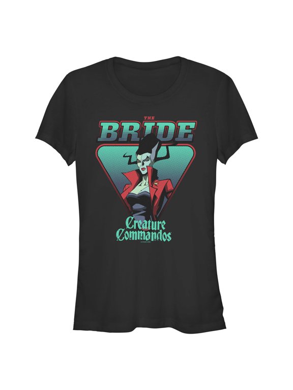 Juniors Creature Commandos Bride of Frankenstein T Shirt