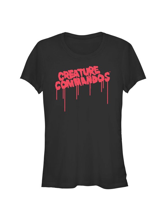 Juniors Creature Commandos Graffiti Logo T Shirt