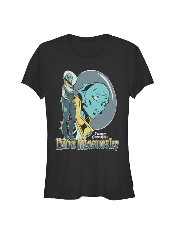 Juniors Creature Commandos Mermaid Mazursky T Shirt