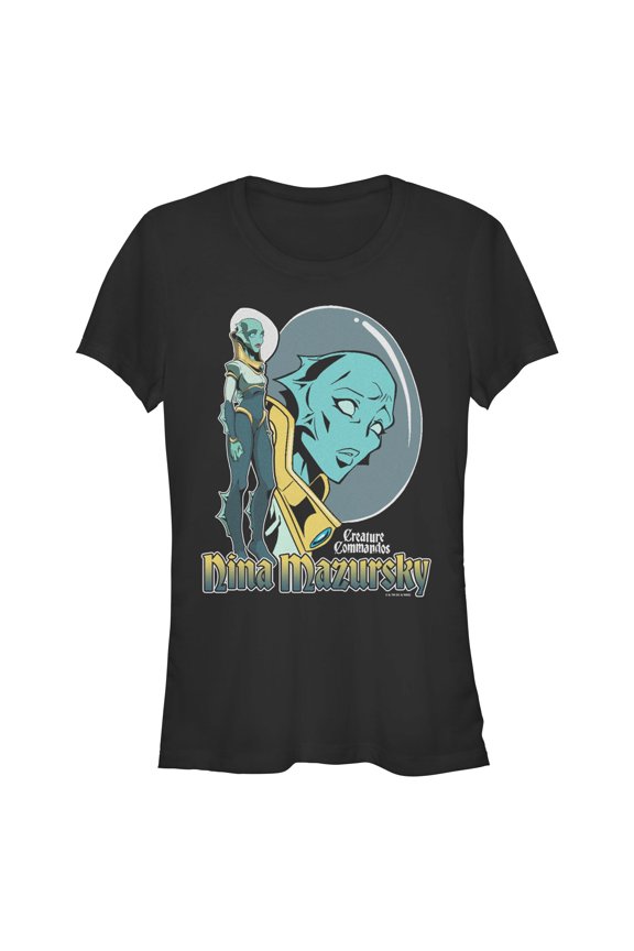 Juniors Creature Commandos Mermaid Mazursky T Shirt