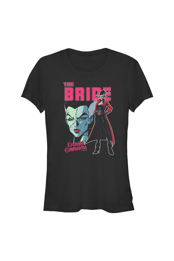 Juniors Creature Commandos The Bride Pose T Shirt