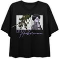 thumbnail image 1 of Attack on Titan: Season 1 Levi Ackerman, Frame, Text on Black Short Sleeve Adult Crop T-Shirt-Small, 1 of 3