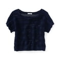 thumbnail image 1 of Juniors Cropped Ted Knit Sweater, 1 of 1