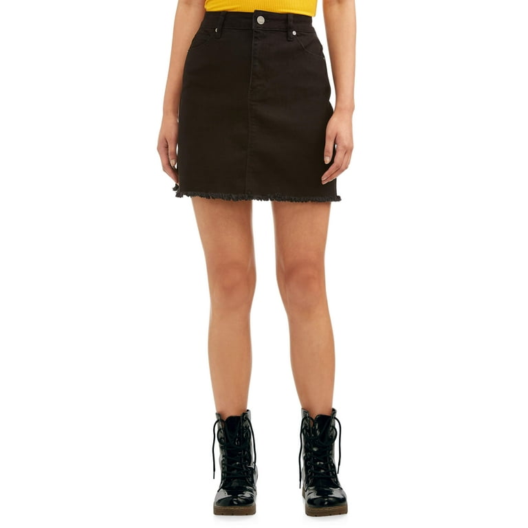 Black denim 2024 skirt juniors