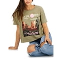 thumbnail image 1 of Juniors' Desert Graphic-Print Cotton T-Shirt Gray/Green XL, 1 of 1