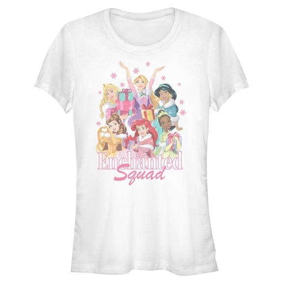 Juniors Disney Christmas Enchanted Squad T Shirt