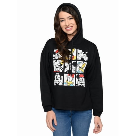 Juniors Disney Minnie Mouse & Friends Hoodie Sweatshirt Mickey(Size Medium Only)