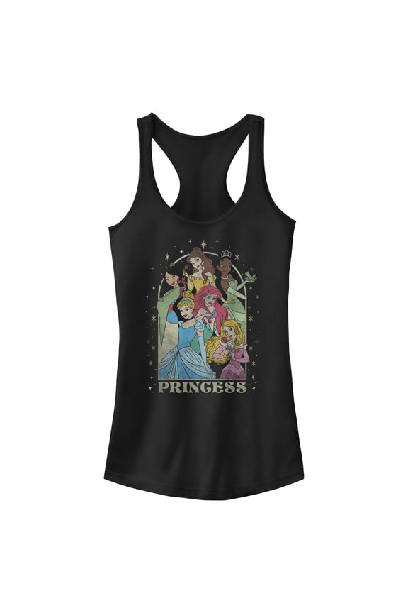 Juniors Disney Princess Arch Racerback Tank