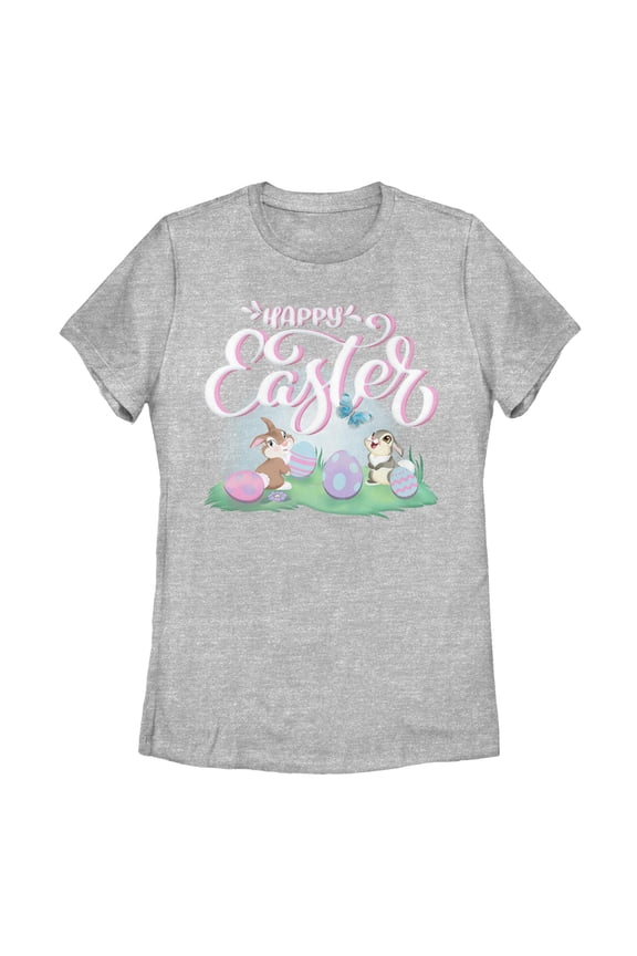 Women's Bambi Happy Easter Thumper Graphic T-Shirt