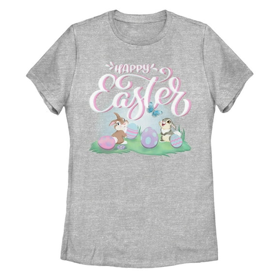 Women's Bambi Happy Easter Thumper  Graphic T-Shirt