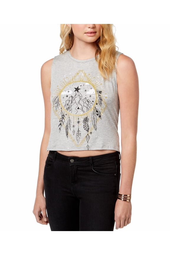 Juniors Dream Catcher Tank Top Heather Grey L