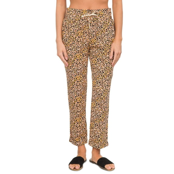 Juniors' Easy Rolled Cuffed Pants Wild Party M