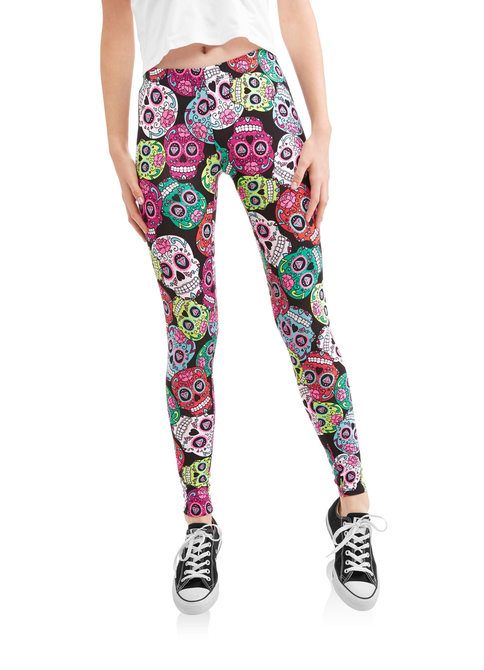 Juniors Leggings No Boundaries Skull Leggings Juniors' Essential