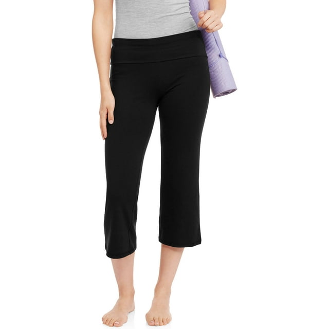 Juniors' Essential Capri Yoga Pants - Walmart.com
