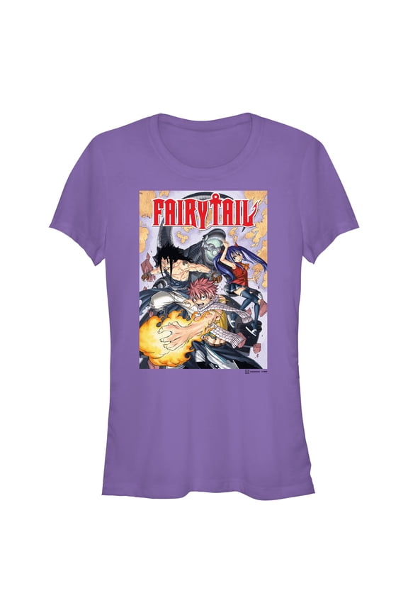 Juniors Fairy Tail Manga Cover T Shirt