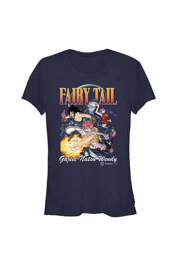 Juniors Fairy Tail Natsu and Friends T Shirt