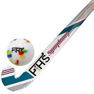 Juniors Field Hockey Stick Set Symphony Wooden Stick & Ball - Stick Size 30 Inch