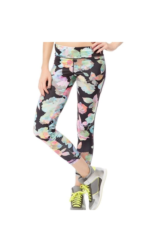Juniors Floral Active Athletic Track Pants
