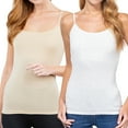 thumbnail image 1 of Juniors & Girls Basic Adjustable Spaghetti Strap Cropped Camisole Tank Top with Inner Shelf Bra, 1 of 5