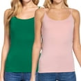 thumbnail image 1 of Juniors & Girls Basic Adjustable Spaghetti Strap Cropped Camisole Tank Top with Inner Shelf Bra, 1 of 5