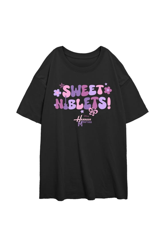 Juniors Hannah Montana Floral Sweet Niblets T Shirt