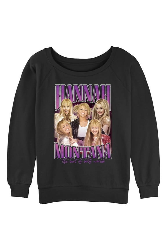 Juniors Hannah Montana Pop Star Montage Sweatshirt