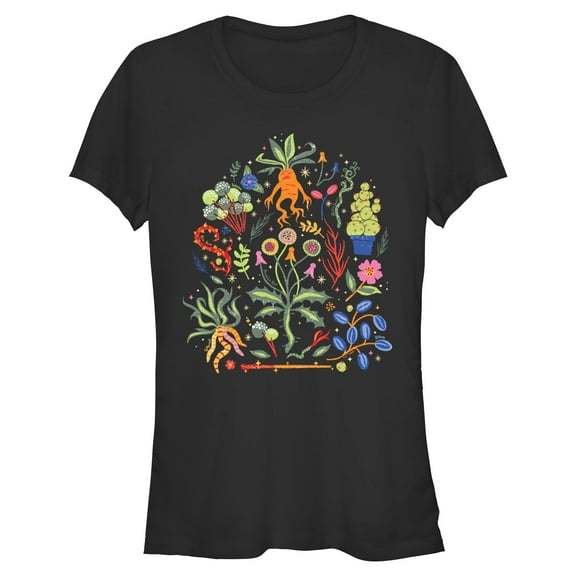 Juniors Harry Potter Herbology Collage T Shirt