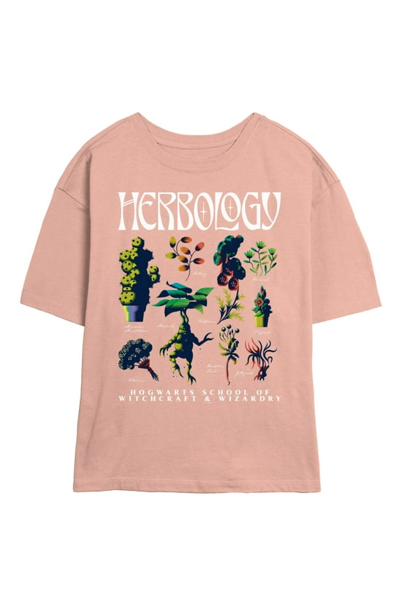Juniors Harry Potter Herbology Plant Types T Shirt