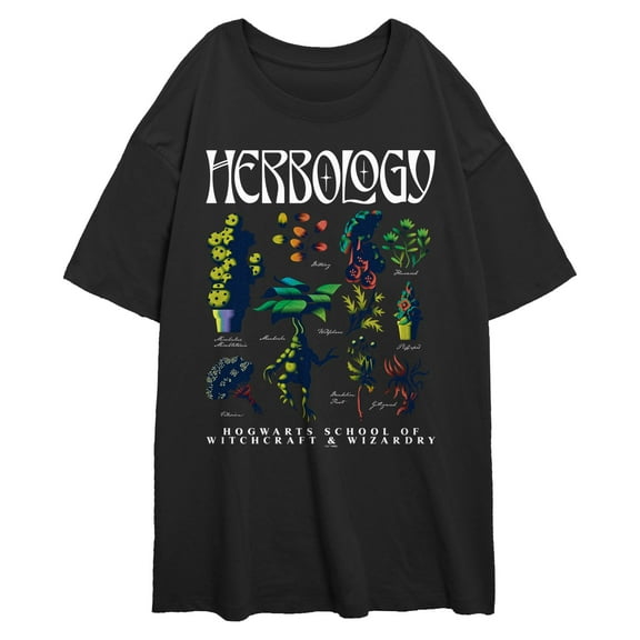 Juniors Harry Potter Herbology Types Sheet T Shirt