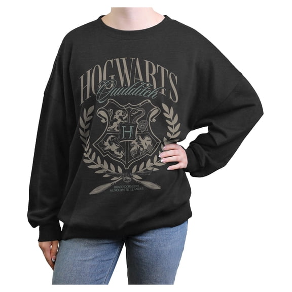 Juniors Harry Potter Hogwarts Quidditch Crest Sweatshirt