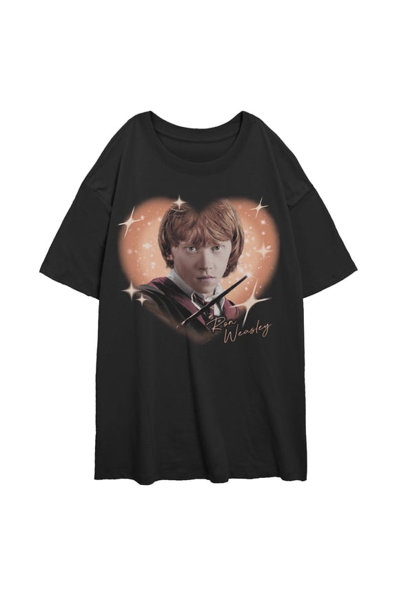 Juniors Harry Potter Ron Weasley Ginger Heart T Shirt