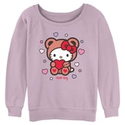Juniors Hello Kitty Cute Valentine Bear Sweatshirt
