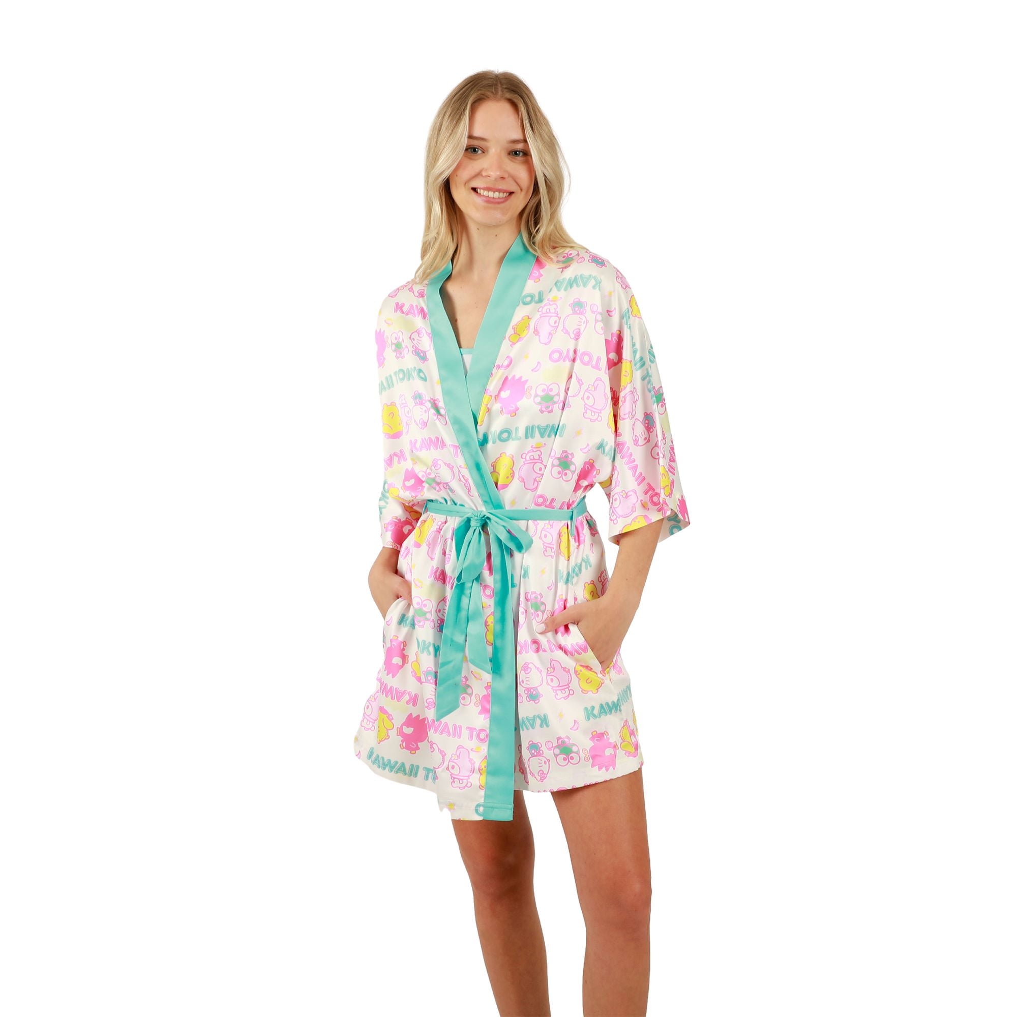 Juniors Hello Kitty & Friends Sleepwear Set: Robe, Camisole, and Sleep ...