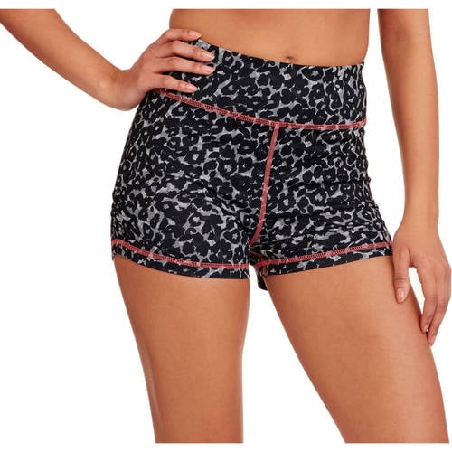 Juniors' Hidden Jungle High Waisted Shorts with Shirring
