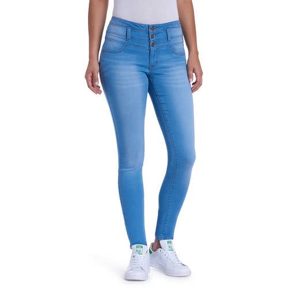 Juniors' HighRise Triple Stack Skinny Jeans