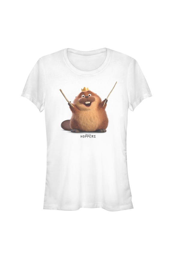 Juniors Hoppers King George Happy Sticks Pose T Shirt