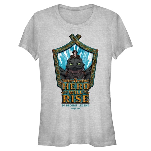 Juniors How to Train Your Dragon A Hero Will Rise T Shirt
