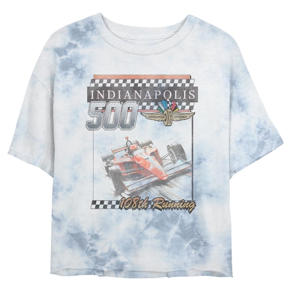 Juniors Indy 500 Distressed 108th Running Poster T Shirt