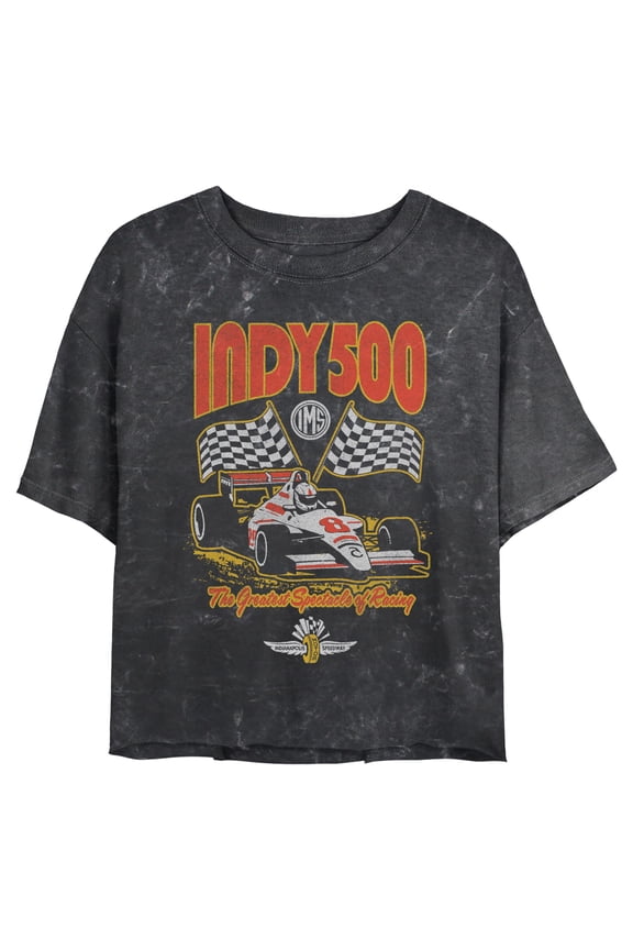 Juniors Indy 500 Greatest Racing Flags T Shirt