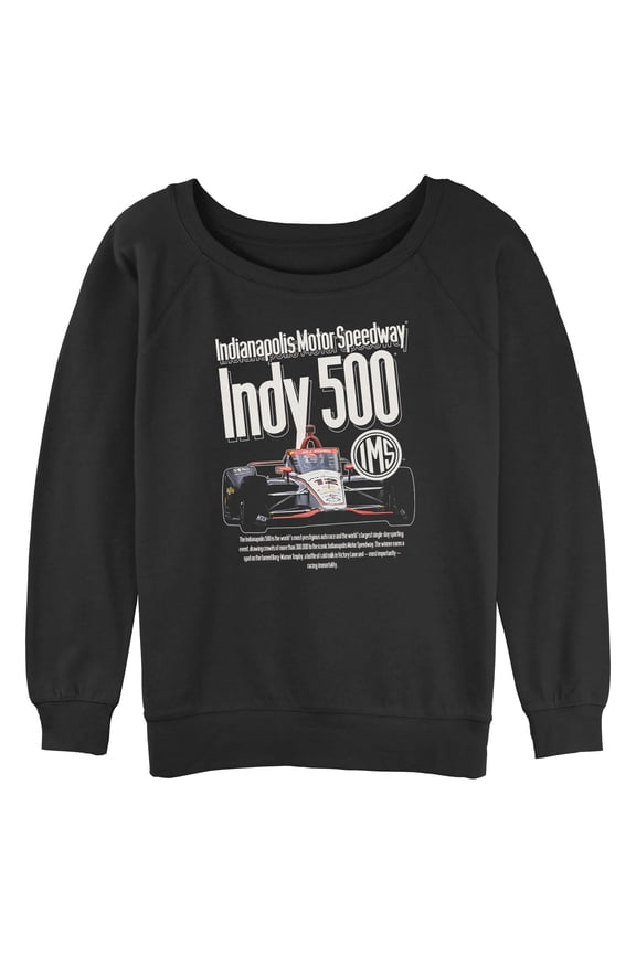 Juniors Indy 500 Racing Immortality Quote Sweatshirt