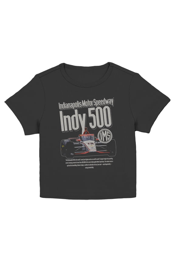 Juniors Indy 500 Racing Immortality Quote T Shirt